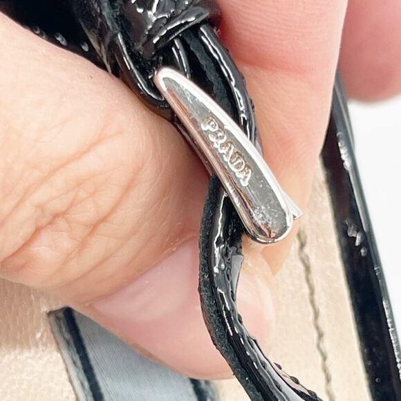 Prada Black Patent Leather Pointed Toe Mary Jane Strap Slingback Heel IT 40 - Picture 10 of 13